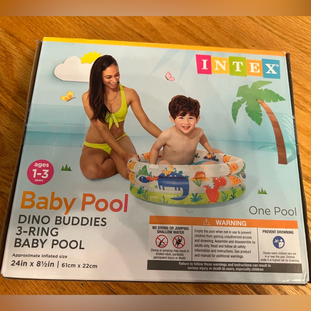 Pool baby dinosaur